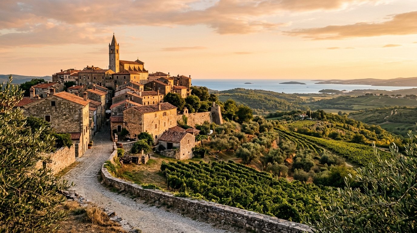 Olive grove coastal destination
